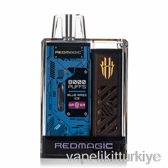 Vape Likit Redmagic Hançer 8000 Tek Kullanımlık Mavi Razz Buz